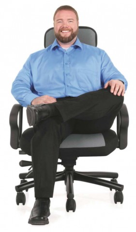 robust chair for big people - view 2